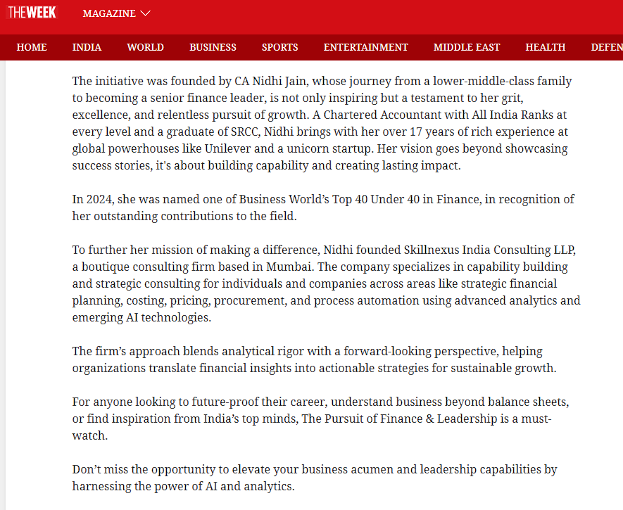 The Week News Story PFL